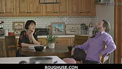 Roughuse - stepdaughter and stepmom give stepdaddy freeuse sneak high and low - angelinered jessicaryan